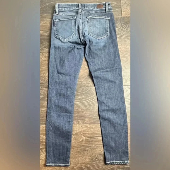 Paige Verdugo Ankle Cropped Jeans Women's Size 25 Blue Low Rise - Picture 2 of 7